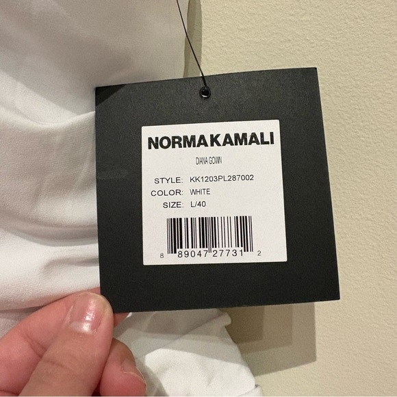 Norma Kamali x Revolve White Diana Gown NWT Size Large - Picture 10 of 13